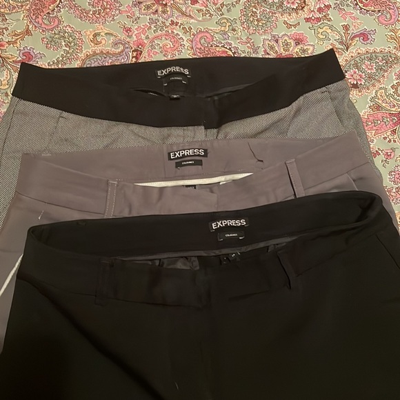 EXPRESS Columnist Pants - 3 Pairs -  SIZE 6R - Picture 2 of 8